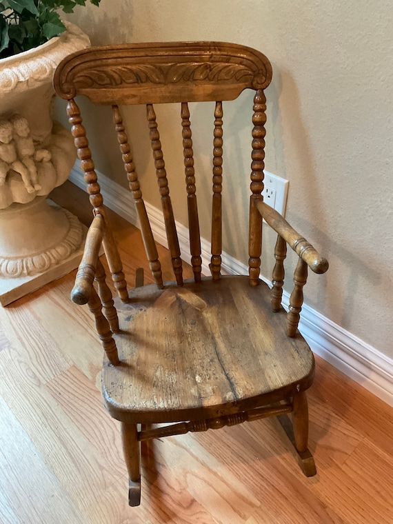 Antique spindle rocking chair new arrivals