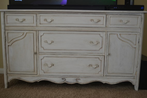 Vintage French Provincial Dresser Buffet Country French Etsy