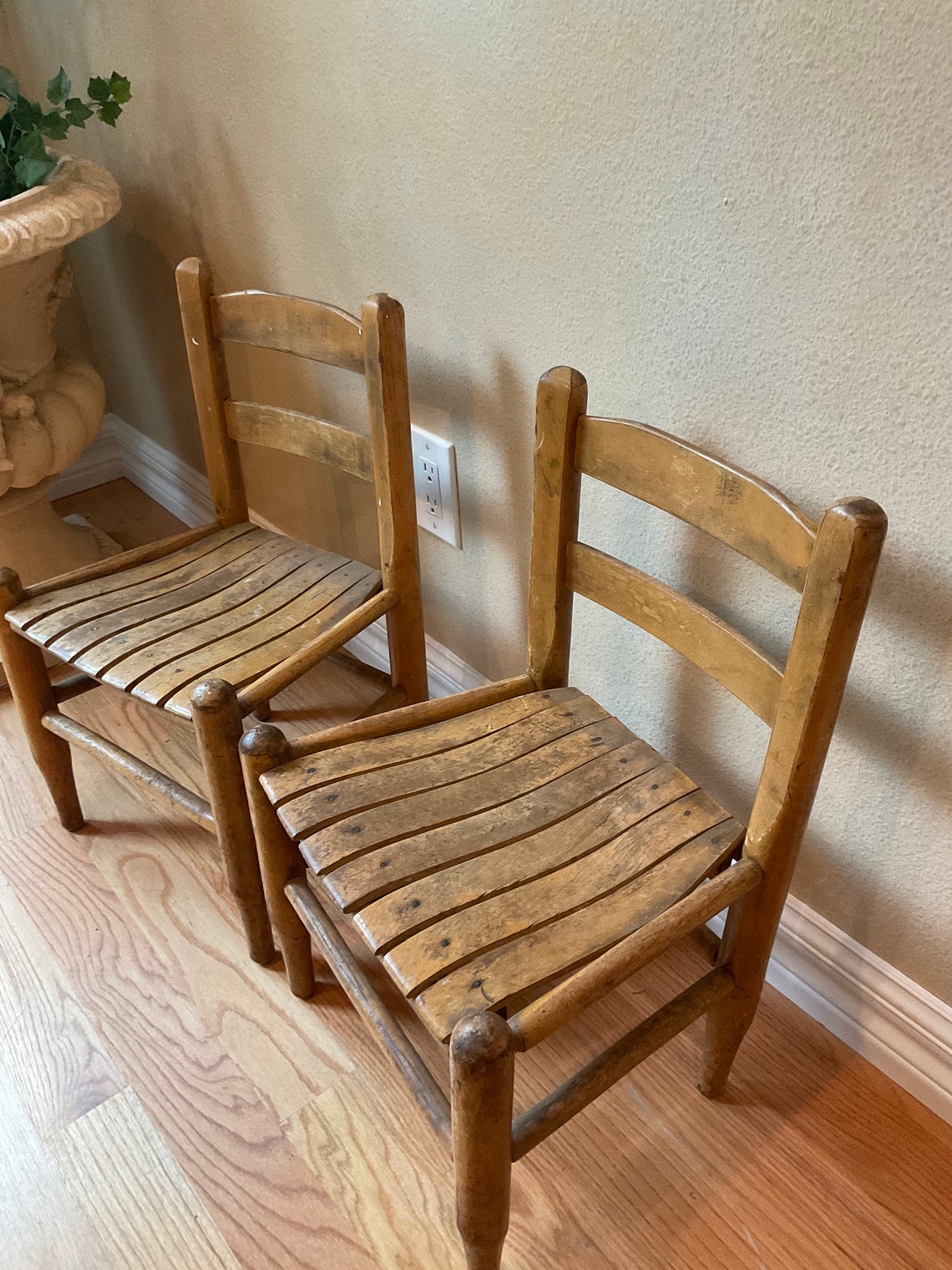 Vintage Childrens Chair Set From1950s. Pair of Vintage Maple Etsy