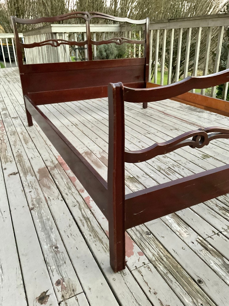 Vintage Mid Century Modern Full Size Bed Frame - Etsy