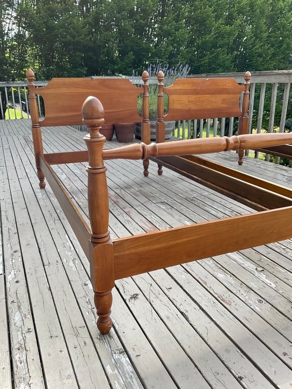 Vintage Maple Twin Size Bed Frames. Farmhouse Bed Frames. Etsy