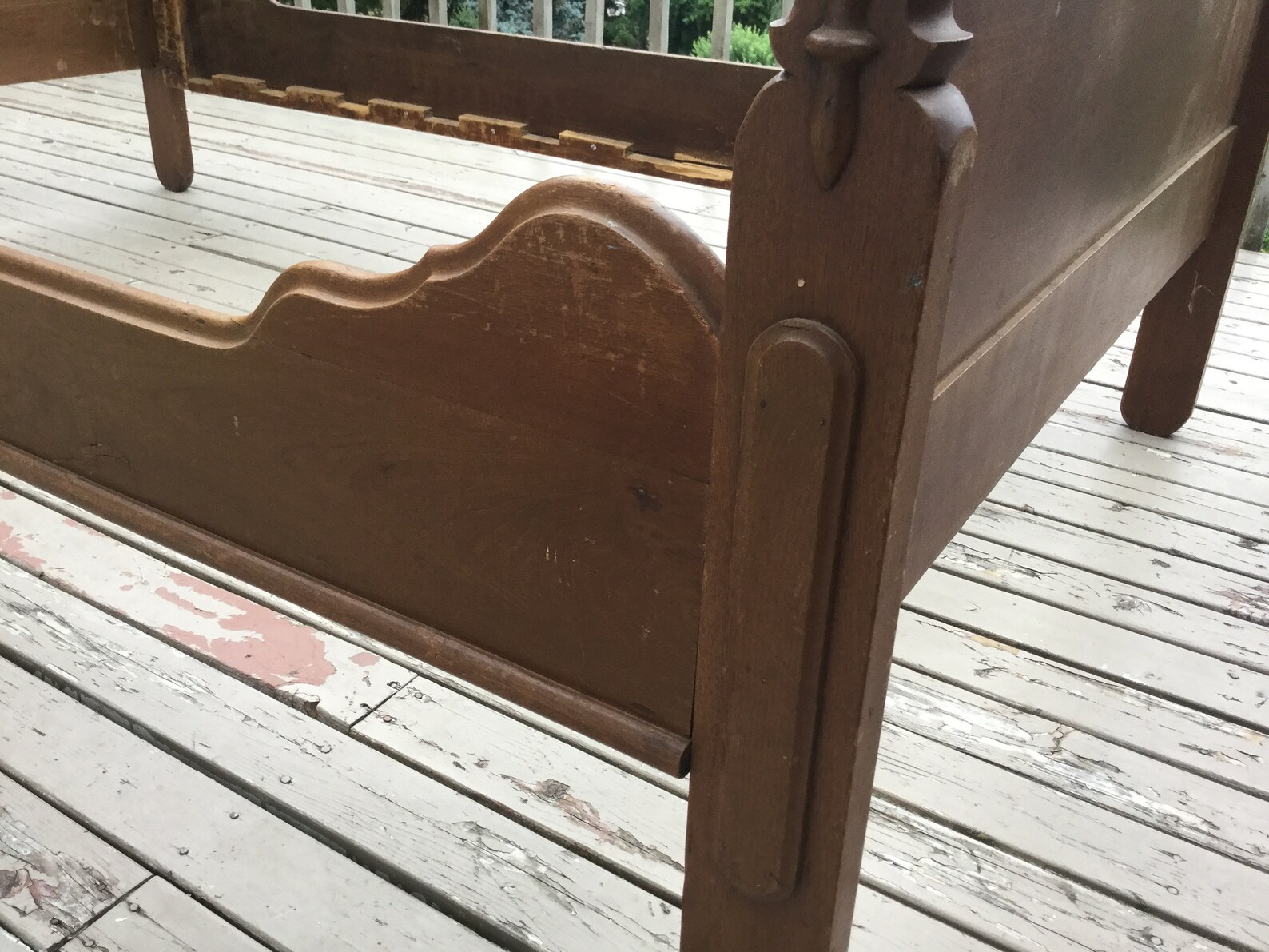 Antique Twin Size Sleigh Bed From Late 1800's Etsy