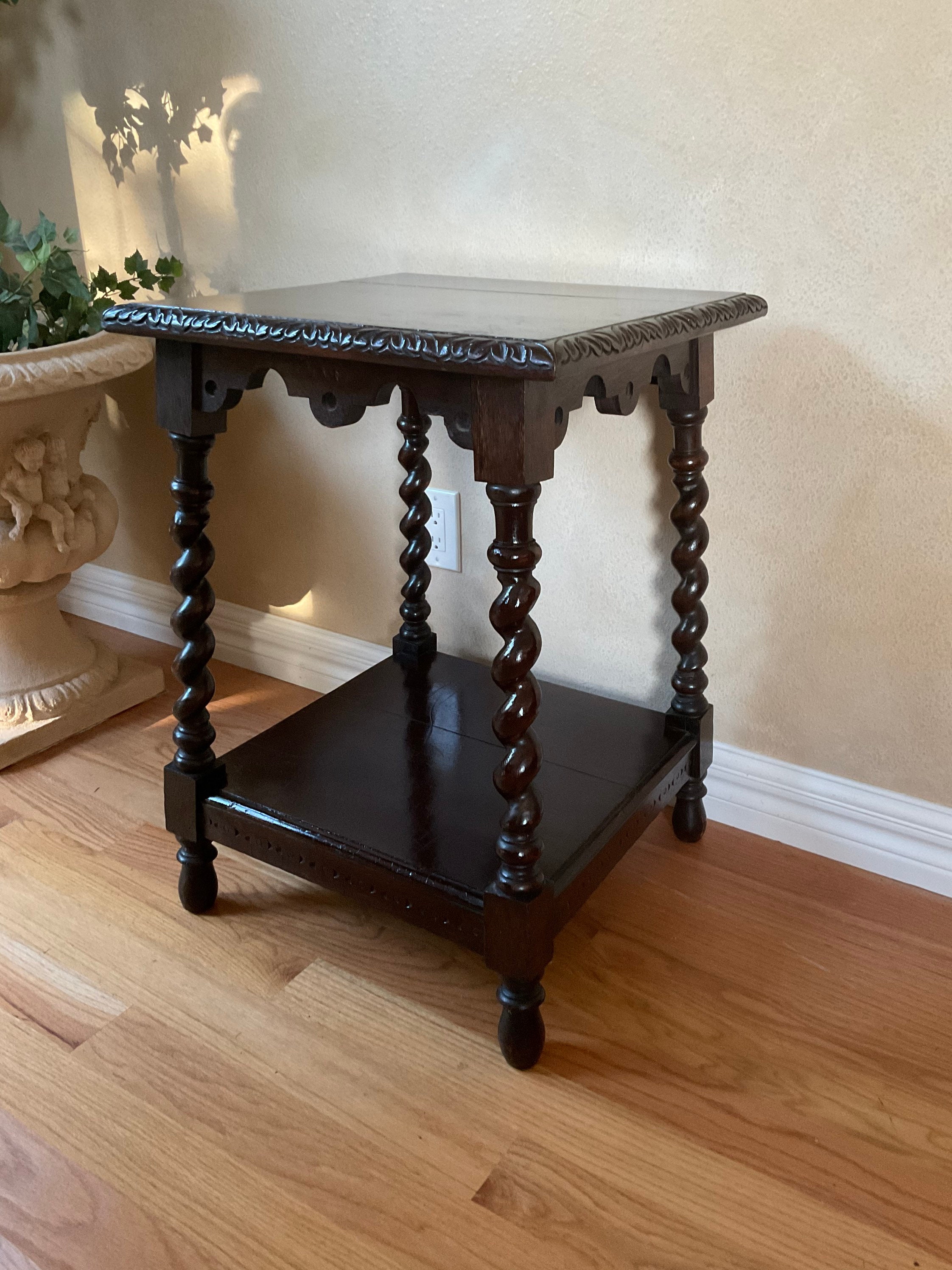 Antique barley twist table discount
