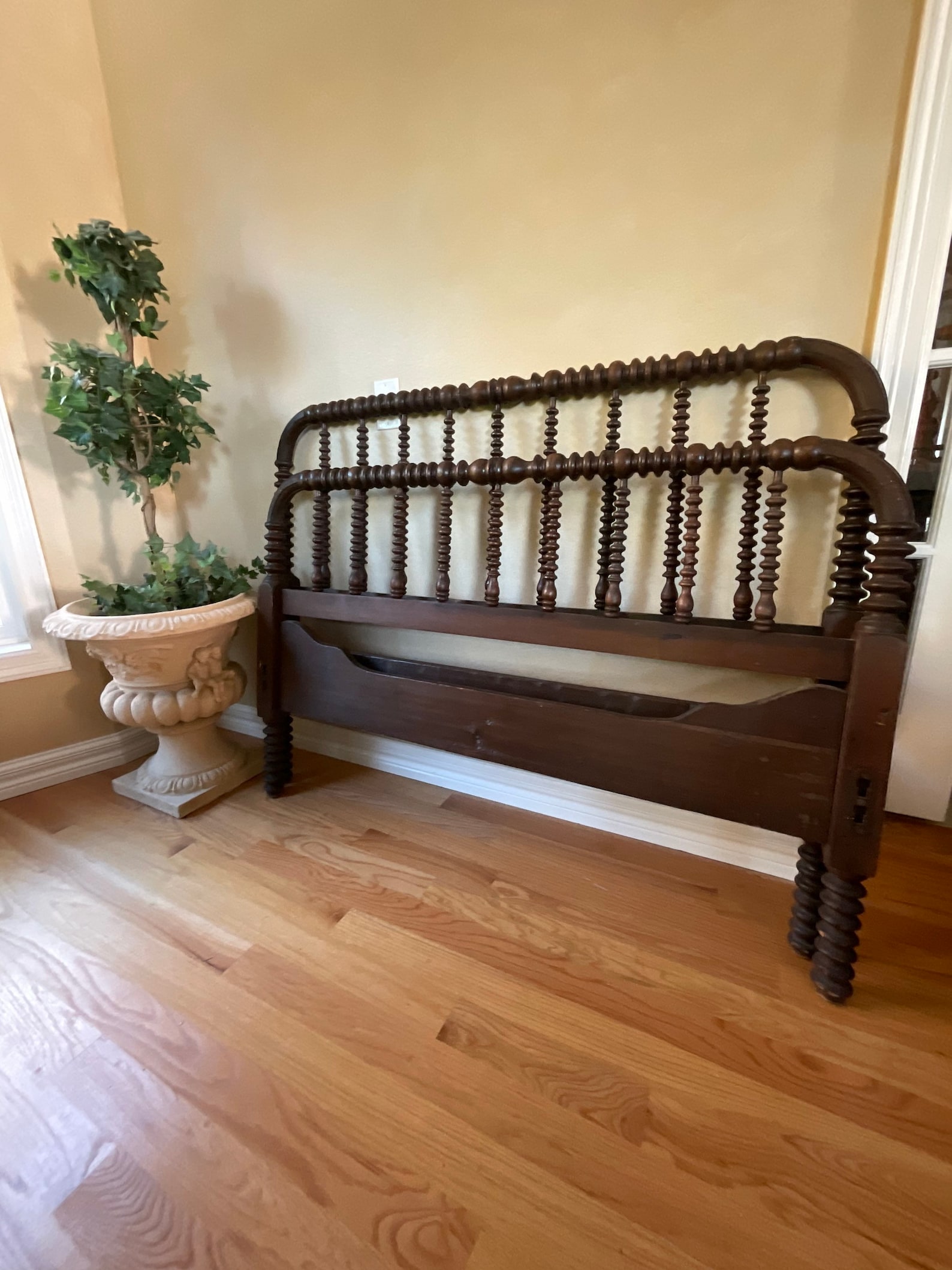 Antique Jenny Lind Queen Size Bed Frame. This Frame is at Etsy