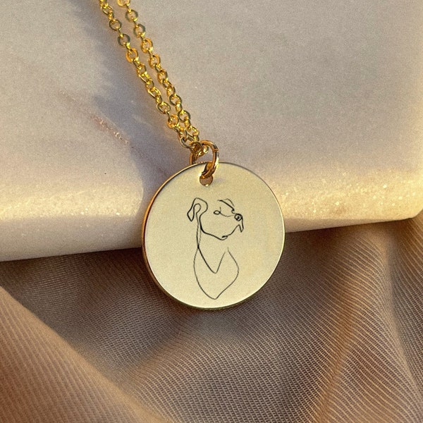 Pet Portrait Pendant Etsy