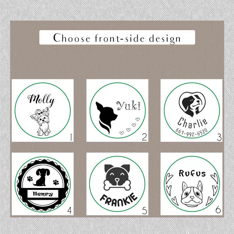 Handmade Engraved Dog Tag Personalized Pet Id Tag