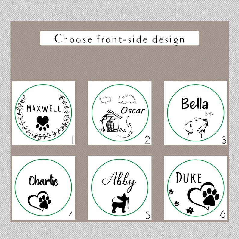 Engraved Abby Dog Collar Tag Ideal Pet Jewelry Cat Collar ID Tag Small Pet Name Tag Cute Custom Pet ID Tag HappyPaws