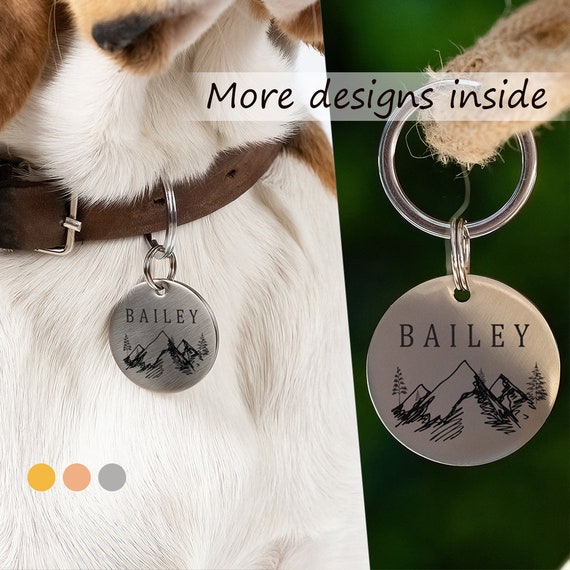 Dog Name Tag Dog Lover Gift Dog Accessories Personalized - Etsy