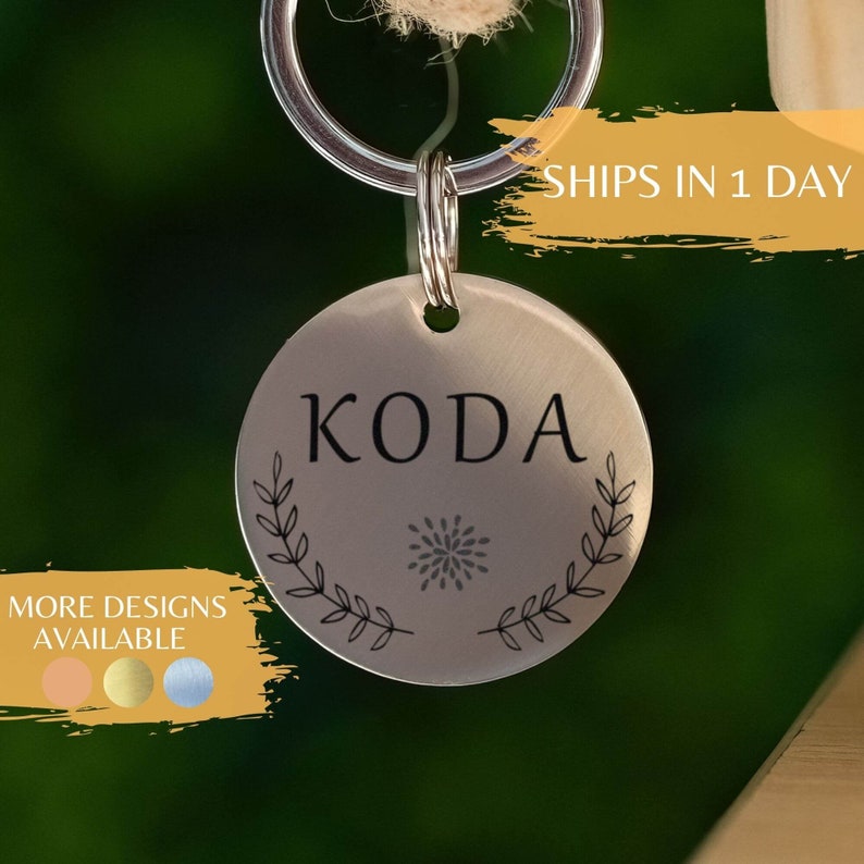 Custom Small Pet Collar Tag Engraved Cat and Dog Tag Stamped Etsy