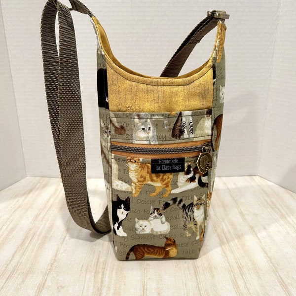 Crossbody Bag With Water Bottle Pocket Etsy