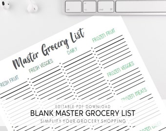 printable gout grocery list diet food etsy