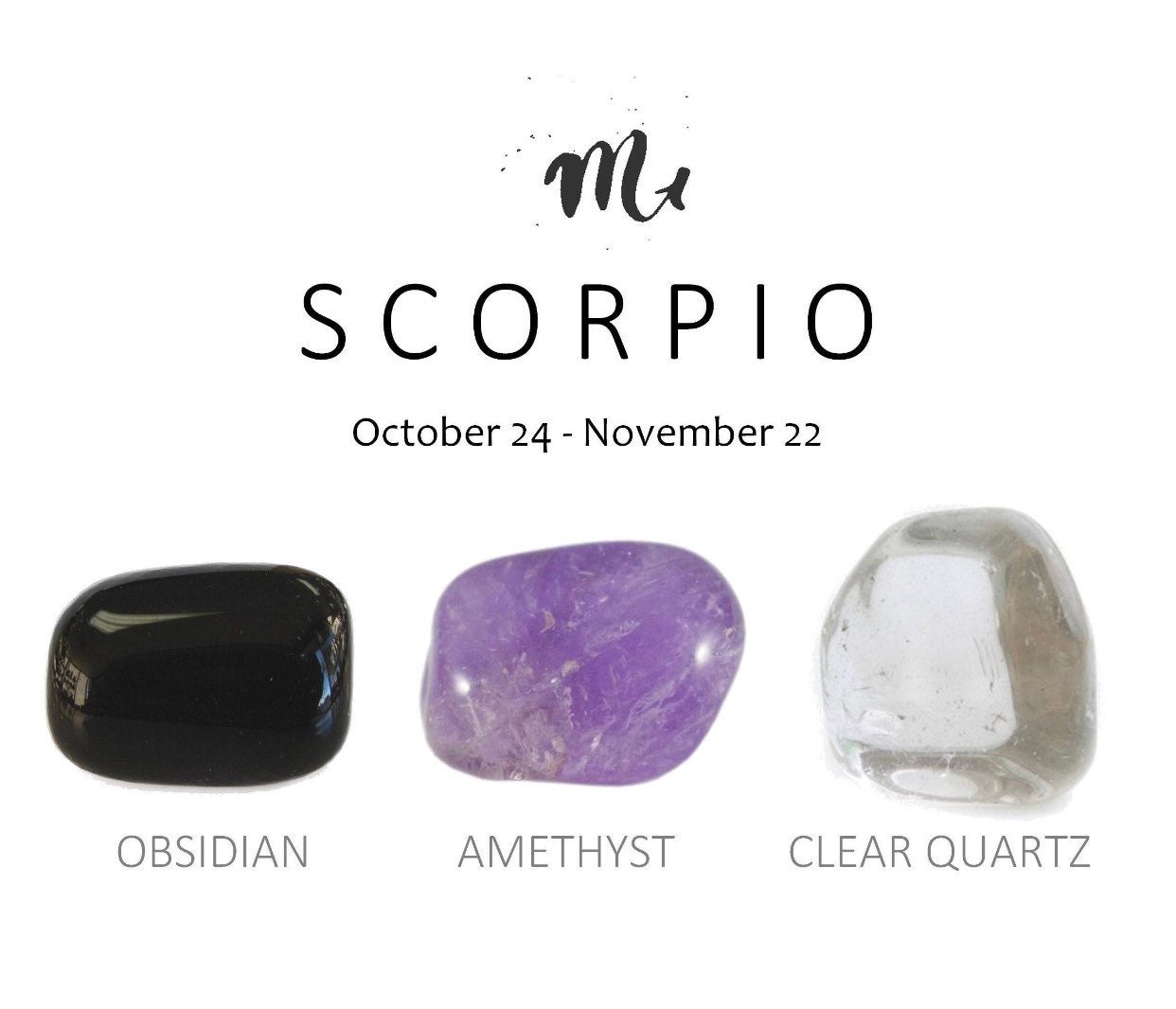 SCORPIO Crystals Set Crystals and Stones for Scorpio Etsy