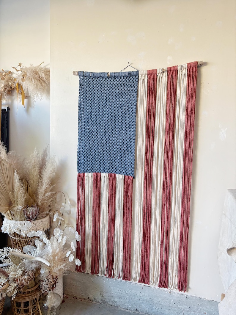 American Flag Macrame image 10