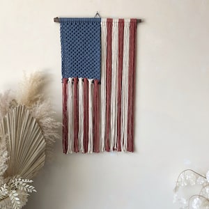 American Flag Macrame