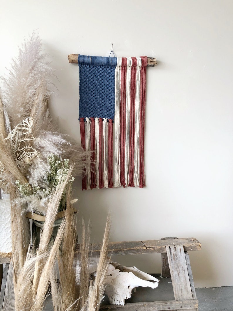 American Flag Macrame image 2
