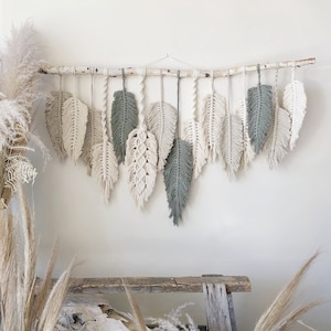 The Lauryn macrame feathers