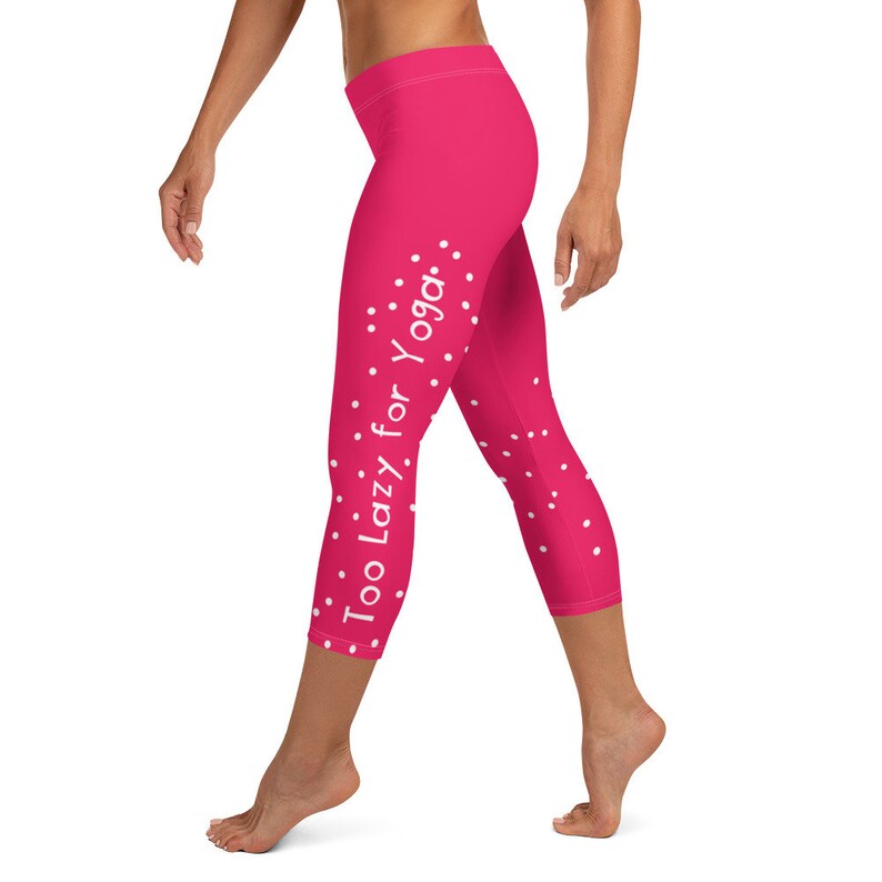 hot pink capri leggings