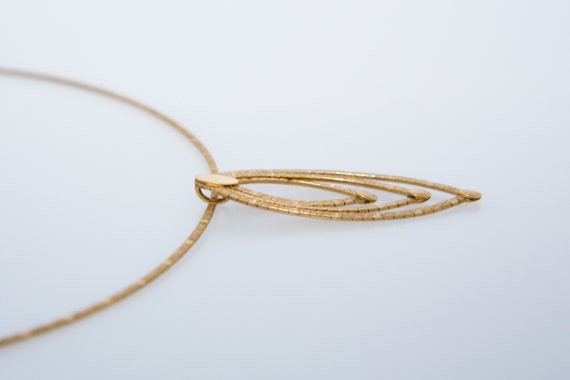 Gold Statement Necklace - image 5