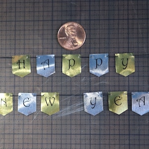 1:12 Scale Dollhouse New Year&#39;s Eve Banner