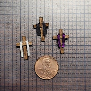1:12 Scale Dollhouse Christian Holiday Crosses