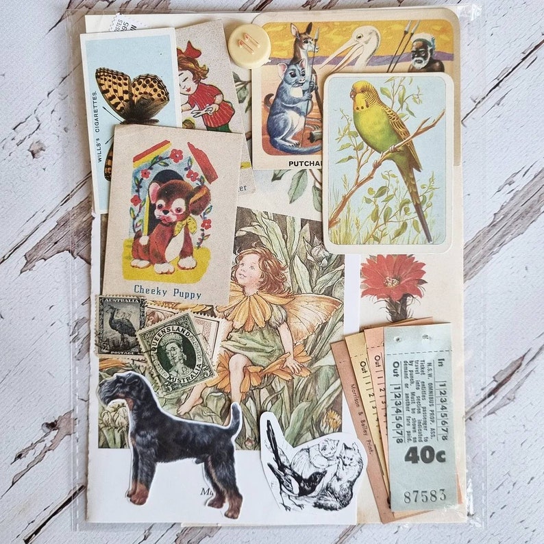 Fun Filled Vintage Ephemera Packs Etsy Australia