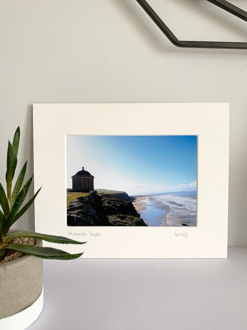 Northern Ireland photography AMcVeighPrints mounted print colour Mussenden Temple Coastline