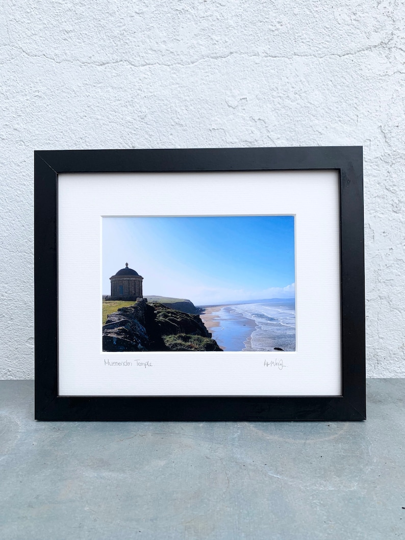 Northern Ireland photography AMcVeighPrints mounted print colour Mussenden Temple Coastline