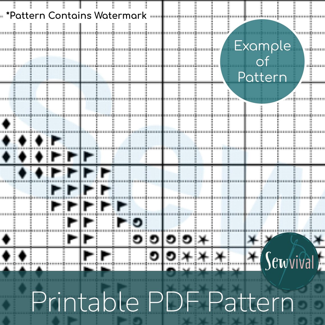 PATTERN PDF Scarlet Witch Crown / Wanda Vision / Cross Stitch - Etsy