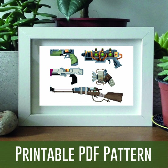 PATTERN PDF Energy Weapons / Fallout 4 / Cross Stitch PDF | Etsy