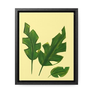 Monstera Leaves -Vertical Frame