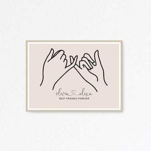 Custom Best Friends Print