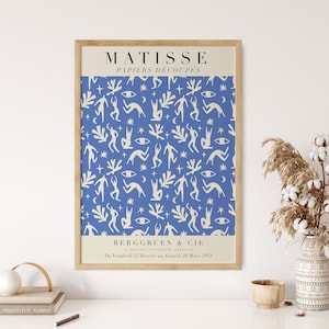 Matisse Print Blue Decor Print, Abstract Prints, Matisse Wall Art, Matisse Stylish and Modern Posters, Matisse Poster, Modern Wall Art
