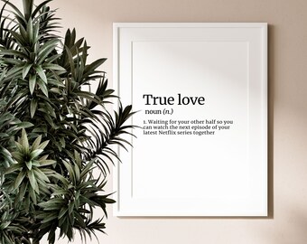 True Love Definition Print -  Sweden