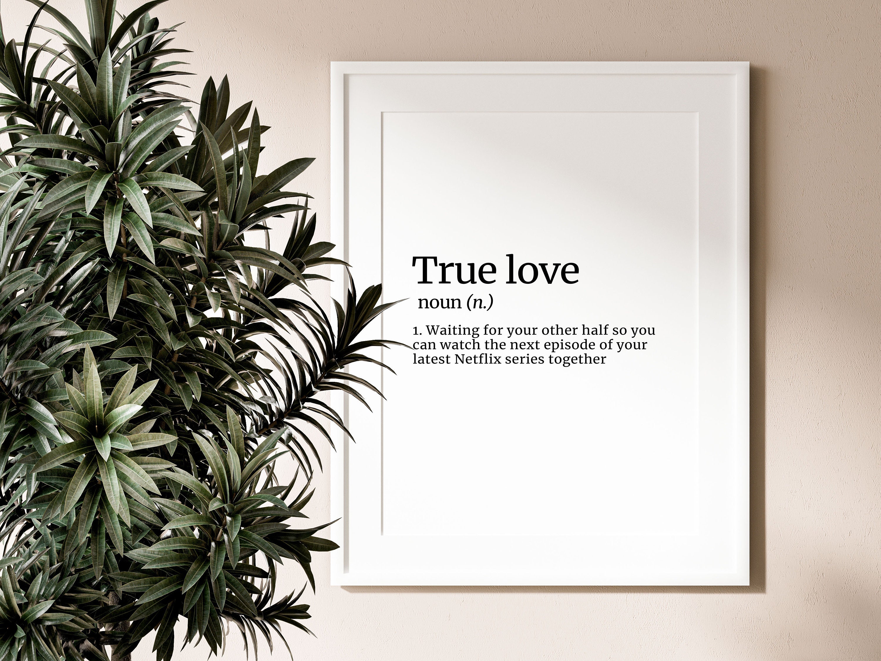 True Love Definition Print -  Israel