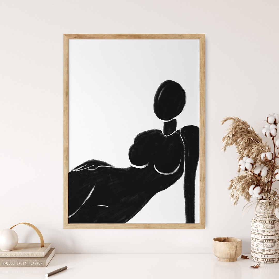 Abstract Silhouette Print - Etsy