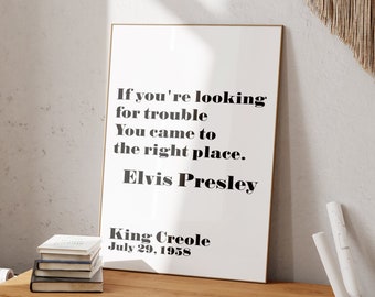 T.R.O.U.B.L.E. LYRICS by ELVIS PRESLEY: If you're looking for