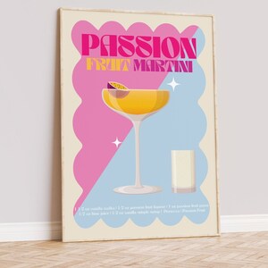Passion Fruit Martini Cocktail Print