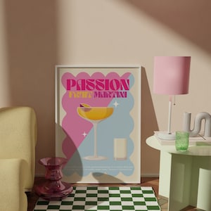 Passion Fruit Martini Cocktail Print