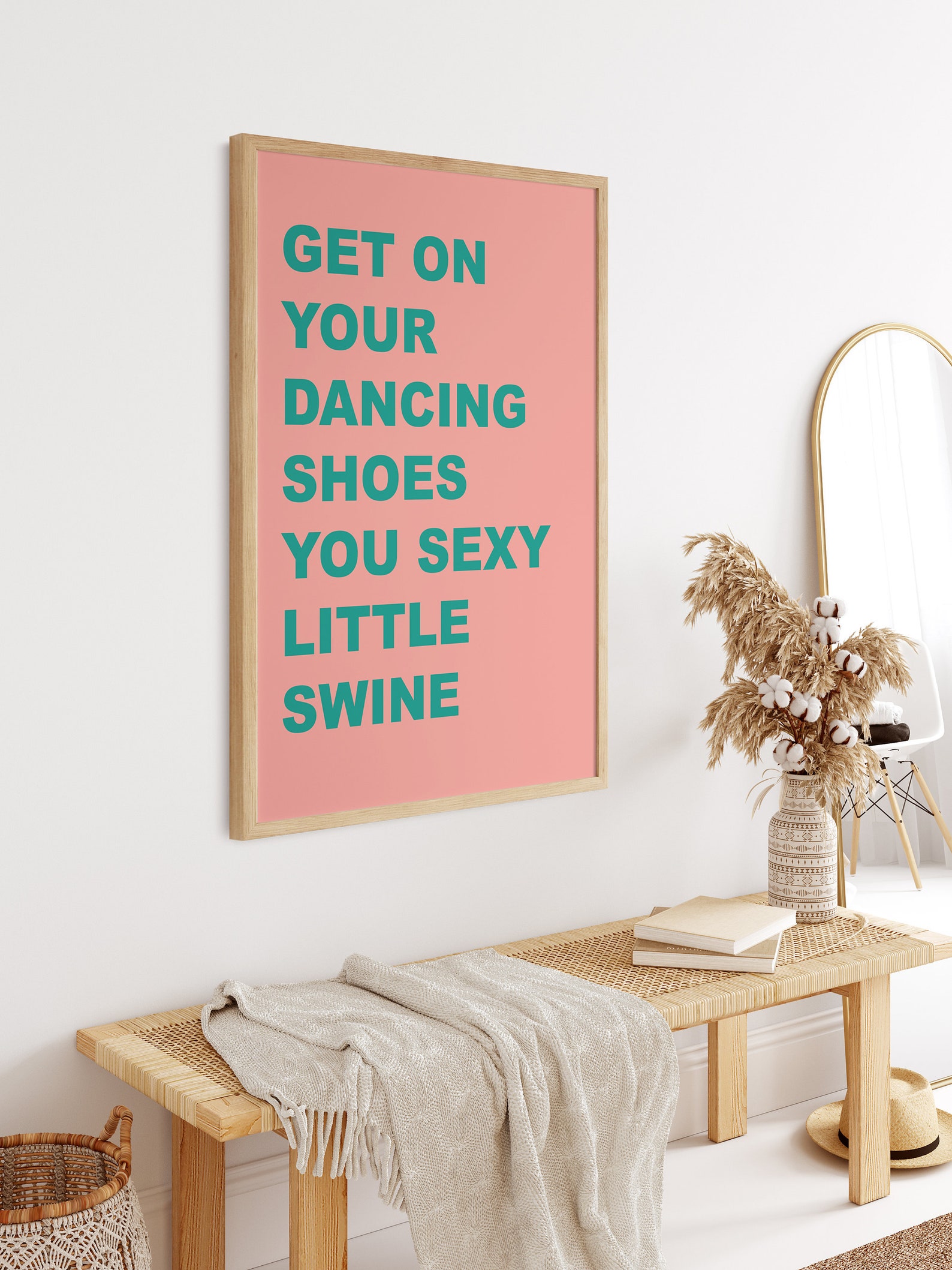 Dancing Shoes Arctic Monkeys Print Pink and Green Lyric Etsy