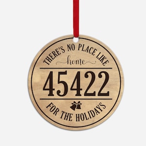 svg, no place like home for the holidays, editable custom zip code, christmas ornament svg, laser cut file, Glowforge, Cricut, Silhouette