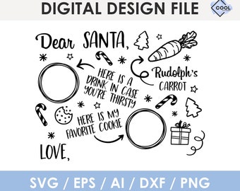 Download Dear Santa Tray Svg Etsy 3D SVG Files Ideas | SVG, Paper Crafts, SVG File