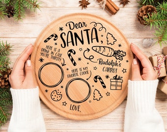 Download Dear Santa Tray Svg Etsy 3D SVG Files Ideas | SVG, Paper Crafts, SVG File