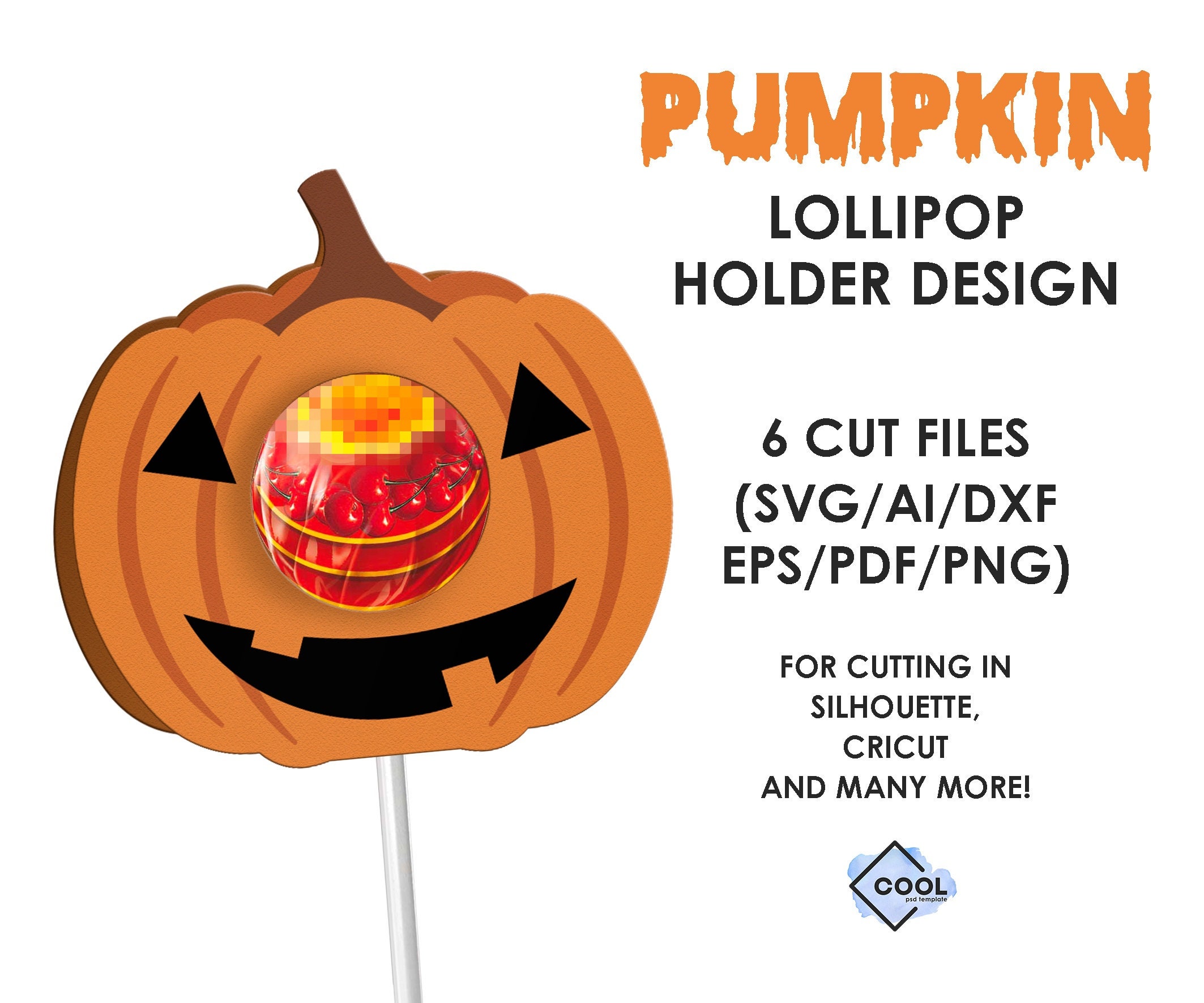 Halloween Lollipop Holder Svg BUNDLE Halloween Favors for - Etsy