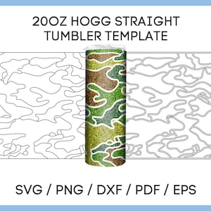 Camouflage, 20oz Hogg Straight tumbler tape template, Burst Tumbler SVG, Camo Pattern, army print, Full Wrap, Instant Download