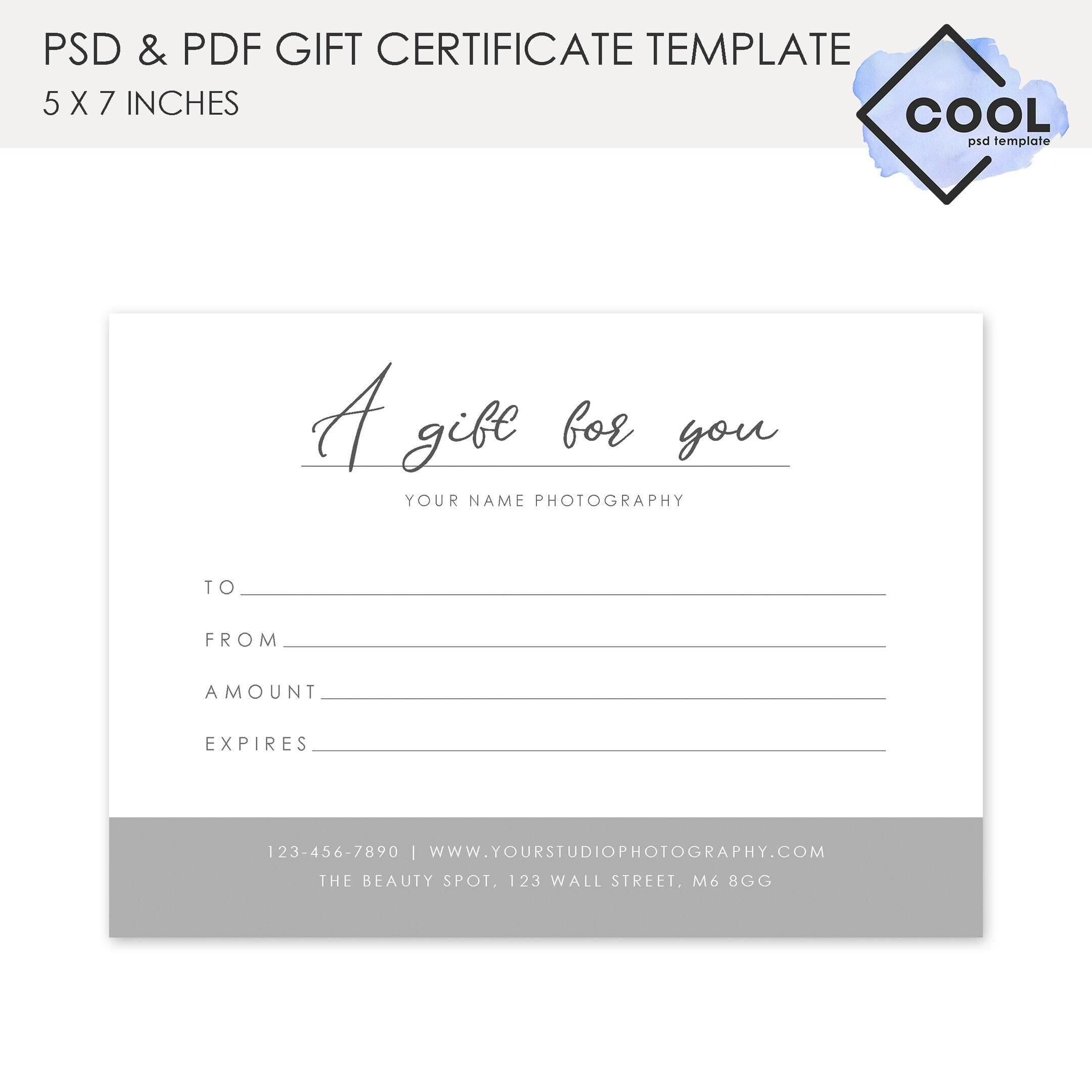 gift certificate template printable gift voucher photography etsy sweden