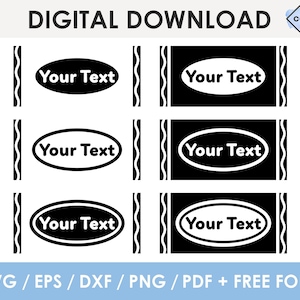 crayon svg, for tumbler, for shirts, for stapler, for pens, editable, personalized, Laser Cut File, Cricut, Silhouette, instant download