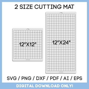 Cutting Mat svg, Bundle, 12x12 inches, 12x24 inches, with grid lines, for rhinestone crafts, Digital Cut Files, Instant Download