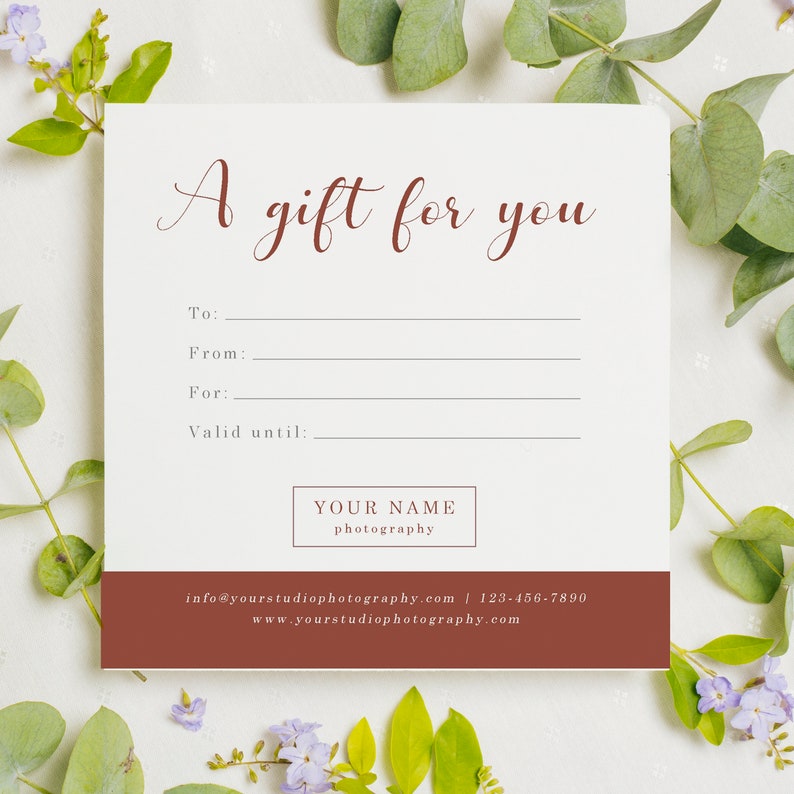 Gift Certificate Template Photoshop