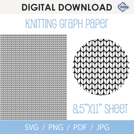 Knit stitch graph paper: colorwork chart grid (digital download) - etsy  australia