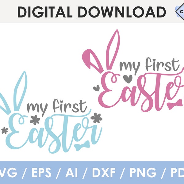 my first easter svg, for girl and boy, my first easter png, cutting files